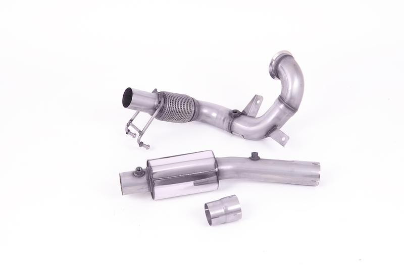 Milltek VW Polo GTI 2.0 TSI (AW - 5 Door/Pre Facelift/GPF Models) - Resonated (Quieter) Downpipe & De-Cat - For OE Cat-Back photo