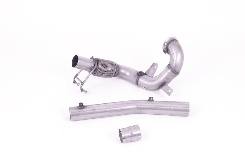 Milltek VW Polo GTI 2.0 TSI (AW - 5 Door/Pre Facelift/GPF Models) - Non-Resonated (Louder) Downpipe & De-Cat - For OE Cat-Back photo