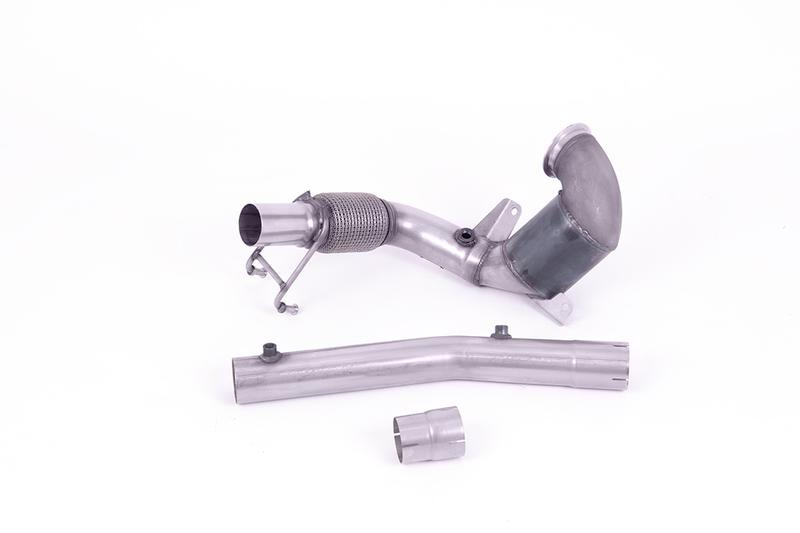 Milltek VW Polo GTI 2.0 TSI (AW - 5 Door/Pre Facelift/GPF Models) - Non-Resonated (Louder) Downpipe with Hi-Flow Sports Cat - For OE Cat-Back photo