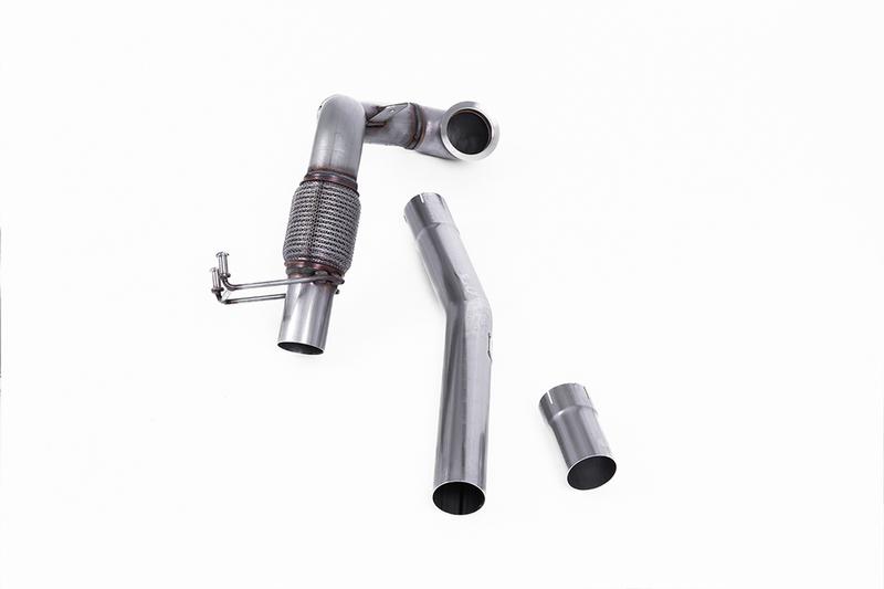 Milltek VW Polo GTI 2.0 TSI (AW - 5 Door/Non GPF Models) - Non-Resonated Downpipe and Decat for Milltek Cat Back photo