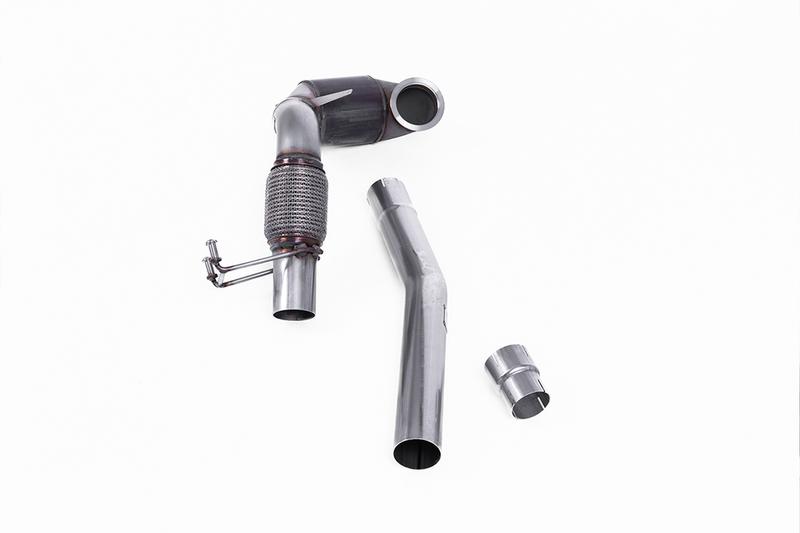 Milltek VW Polo GTI 2.0 TSI (AW - 5 Door/Non GPF Models) - Non-Resonated Downpipe and Race Cat for OE Cat Back photo