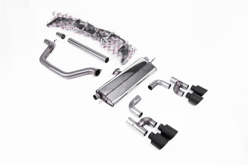 Milltek VW Golf GTI Mk8 - Particulate Filter-Back - Golf R Style - Road+ with Cerakote Black Tips photo