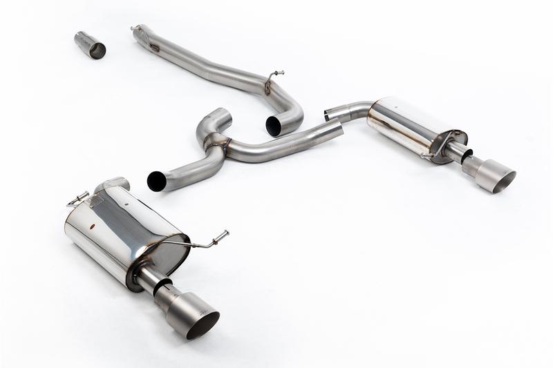 Milltek VW Golf 1.8TSI Alltrack Mk7 - Non-Resonated (Louder) Cat-back with Titanium Trims photo