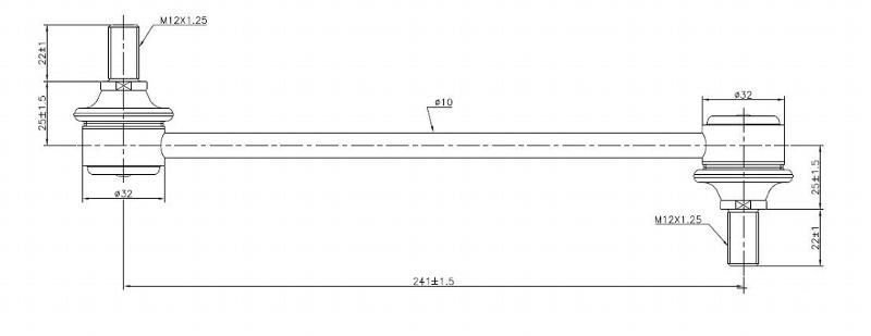 SuperPro HYUNDAI KIA FR SWAY BAR LINK photo