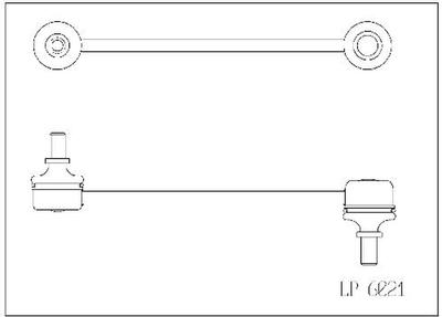 LP6021 Sway Bar Link Complete Rod - OE Replacement