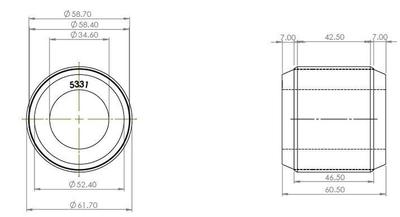 SPF5331K Control Arm Lower - Inner Rear Bushing Kit SPF5331K Control Arm Lower - Inner Rear Bushing Kit